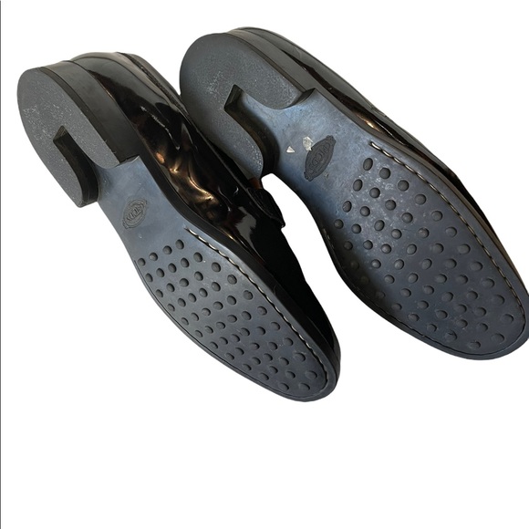 Tods Black Patent Leather Womens Loafers 39 - Picture 6 of 16